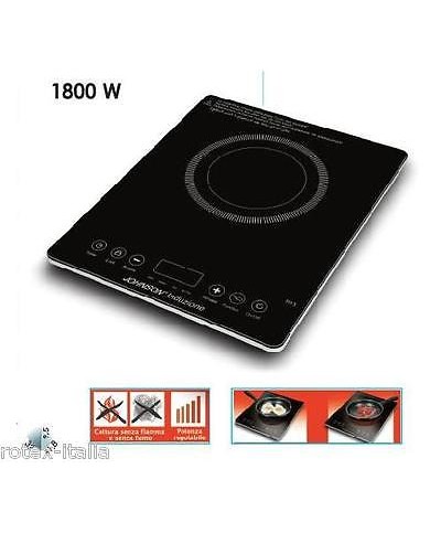 1 - JOHNSON PIANO COTTURA PIASTRA ELETTRICA INDUZIONE SINGOLA FORNELLO 1800 W