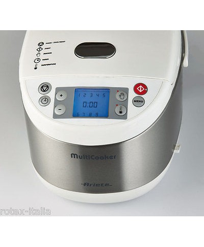 1 - ARIETE MULTICOOKER ANTIADERENTE FRIGGITRICE VAPORIERA YOGURTIERA 900W 2941