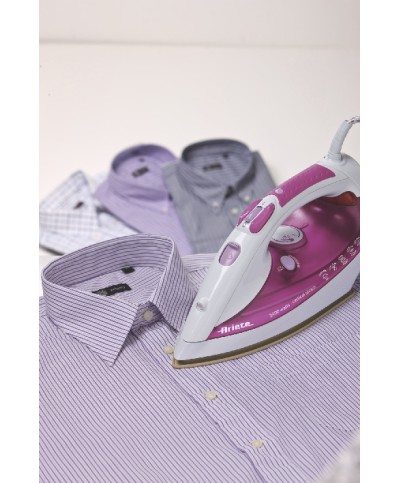 2 - ARIETE STEAM IRON DELUXE 2400W FERRO DA STIRO VAPORE PIASTRA CERAMICA 6216