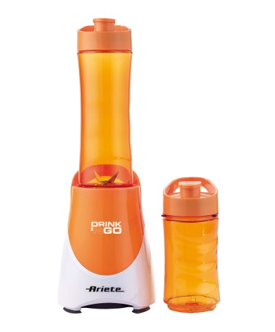 1 - ARIETE FRULLATORE DRINK'N GO BICCHIERE PORTATILE FITNESS SPORT 563 ARANCIO