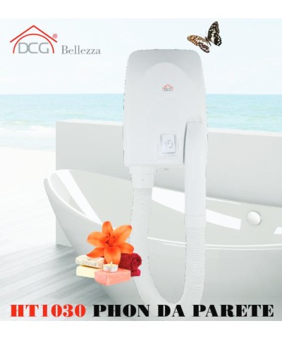 1 - Asciugacapelli da parete phon Dcg Ht1030