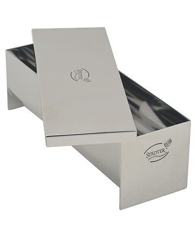 1 - STADTER STAMPO PER PASTICCI SFORMATI SEMIFREDDI CON COPERCHIO 23 X7,5 X7.5