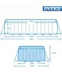 4 - Piscina fuori terra Intex 28366 26366 Ultra Frame 732X366X132cm + POMPA CLORINATORE