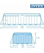 4 - Piscina fuori terra Intex 28366 26366 Ultra Frame 732X366X132cm + POMPA CLORINATORE