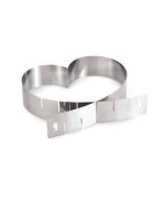 1 - GIANNINI EXTRAGOURMET STAMPO CUORE REGOLABILE H 5 CM ACCIAIO INOX 24 858