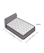 5 - Materasso gonfiabile matrimoniale con testiera Intex 64460