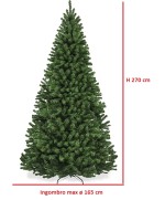 4 - Albero di Natale artificiale verde Super Folto cm 270