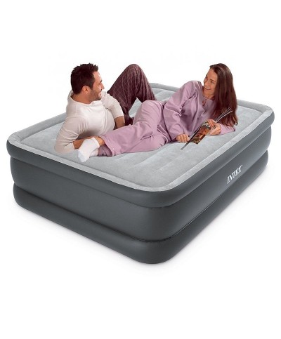 1 - Materasso gonfiabile matrimoniale Essential Intex 64140 pompa elettrica