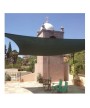 2 - Telo ombreggiante verde 3 x 3 mt vela parasole quadrato