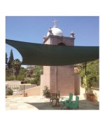 2 - Telo ombreggiante verde 3 x 3 mt vela parasole quadrato
