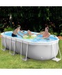 4 - Piscina fuori terra Frame Intex 26794 ovale cm 400 x 200 x 100 con pompa filtro e scaletta