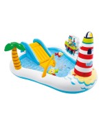 1 - Piscina play center Fishing 57162 Intex bambini gonfiabili con scivolo