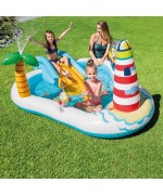 2 - Piscina play center Fishing 57162 Intex bambini gonfiabili con scivolo