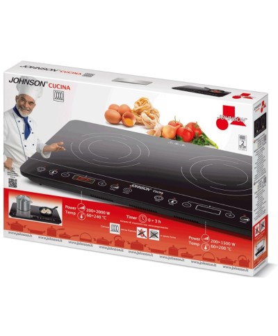 2 - Piano cottura piastra induzione doppia Cucina Johnson