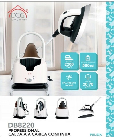 2 - Sistema stirante a caldaia carica continua DCG8220 ferro da stiro