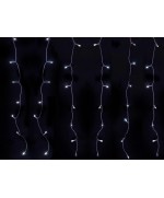 1 - Luci tenda flash 133 LED esterno Bianco Freddo 6 metri