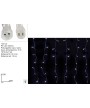 2 - Luci tenda flash 133 LED esterno Bianco Freddo 6 metri