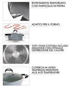 2 - Batteria di pentole 10 Pezzi Donatello Petravera