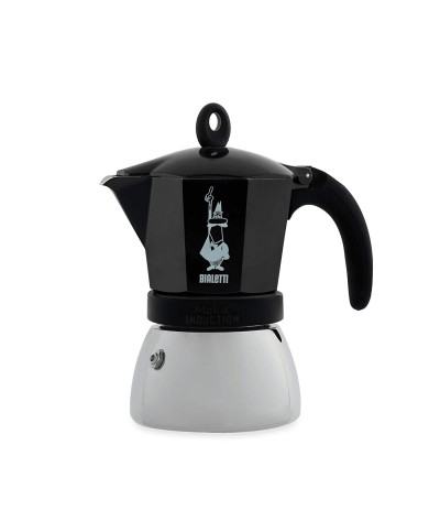 1 - Caffettiera Moka Induction 6 tz Nera Bialetti 4813