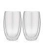 2 - Eva 2 bicchieri bicchiere termico a doppia parete vetro borosilicato