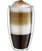 4 - Eva 2 bicchieri bicchiere termico a doppia parete vetro borosilicato