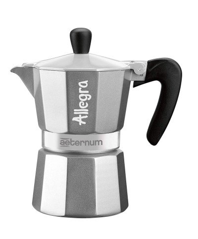 1 - Caffettiera moka Allegra Aeternum 3 tazze Silver