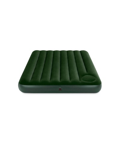 2 - Materasso gonfiabile Intex 66928 Downy  una piazza mezza cm 137x191 pompa a pedale