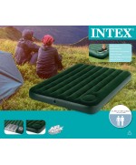 4 - Materasso gonfiabile Intex 66928 Downy  una piazza mezza cm 137x191 pompa a pedale