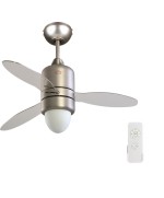 1 - Ventilatore a soffitto Dcg VECRD65TL telecomando luce lampada 3 pale 107cm