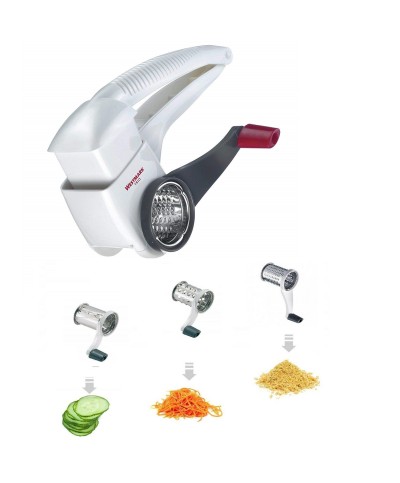 1 - Grattugia manuale a tamburo Westmark Trio 3 rulli