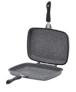 1 - Grill doppia bistecchiera 36 x 26 cm  Aeternum