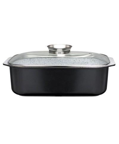 1 - Rostiera con coperchio Aroma Gourmet GSW Rettangolare 40x26x11 cm