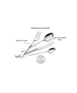 4 - Servizio posate 24 pezzi Lagostina Giada