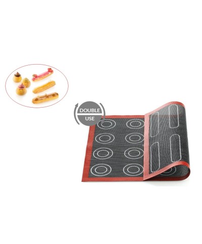 2 - Tappetino in silicone microforato Air Mat Éclair & Choux Silikomart