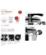 2 - Pentola a pressione 6 litri casseruola + cestello + ecodose La Classica Lagostina