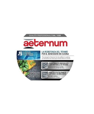 2 - Casseruola 1 manico antiaderente Aeternum Titanium induzione 16 cm