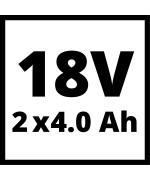 4 - Kit 2 batterie Power X-Change 4.0 Ah 18V Einhell 4511489