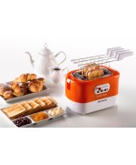 3 - Tostapane 2 fette Ariete Toastime 159 arancione 700W