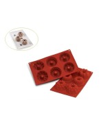 3 - Stampo Fantasy 6 ciambelle Silikomart SF061