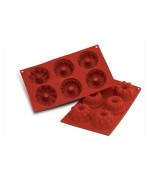 4 - Stampo Fantasy 6 ciambelle Silikomart SF061