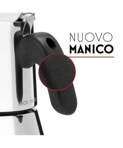 2 - Caffettiera in acciaio 4 tazze New Venus Bialetti 7254