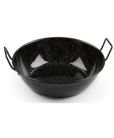 1 - Tegame fondo Ilsa 2 manici in acciaio smaltato 36 cm Garcima