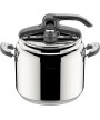 1 - Pentola a pressione Lagostina 9 lt 22 cm Novia LagoEasyup doppia valvola