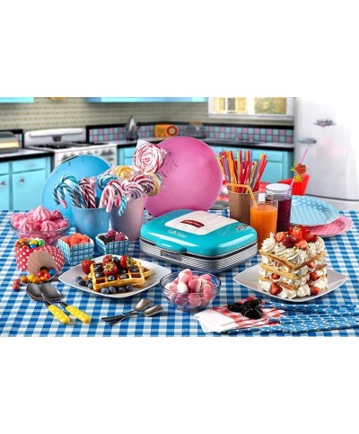 2 - Piastra macchina Waffle maker Ariete 1973 Party Time celeste