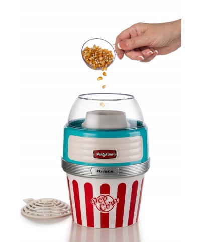 2 - Macchina per pop corn XL Ariete 2957 Party Time azzurro