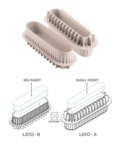 2 - Stampo in silicone Inserto Buche Silikomart