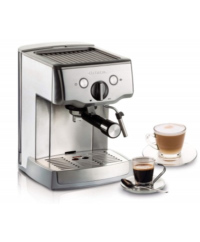 1 - Macchina da caffè espresso in metallo per polvere e cialda Ariete 1324 cappuccino