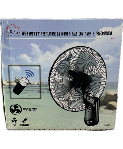 2 - Ventilatore da parete con telecomando DCG VE1697T