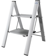 1 - Sgabello Leonardo 2 gradini alluminio