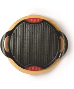 1 - Bistecchiera grill in Ghisa con vassoio Bialetti cm 28 tonda